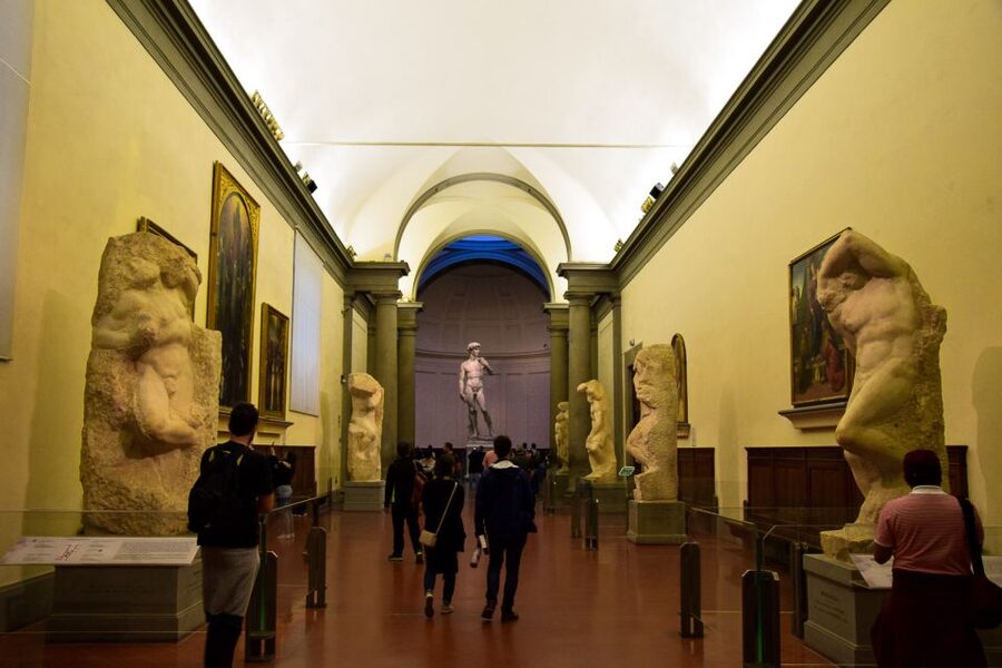 Florence: Accademia Gallery Skip-the-Line Entry Ticket - The unfinished figures on the way in
