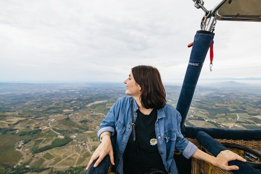 Florence: Balloon Flight Over Tuscany - A different view of San Casciano
