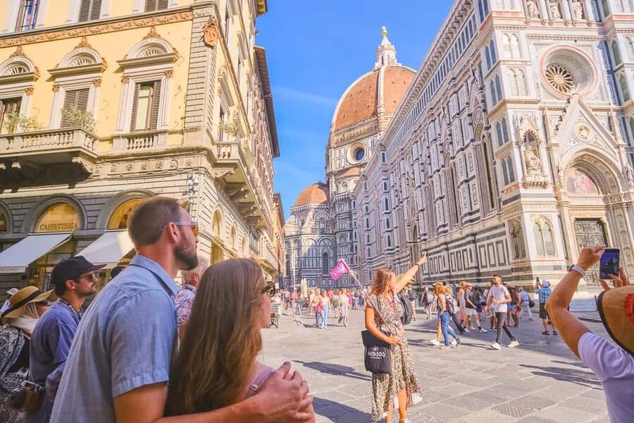 Florence: Cathedral, Dome and Terraces Guided Tour - A room of old statues adds a quieter finish