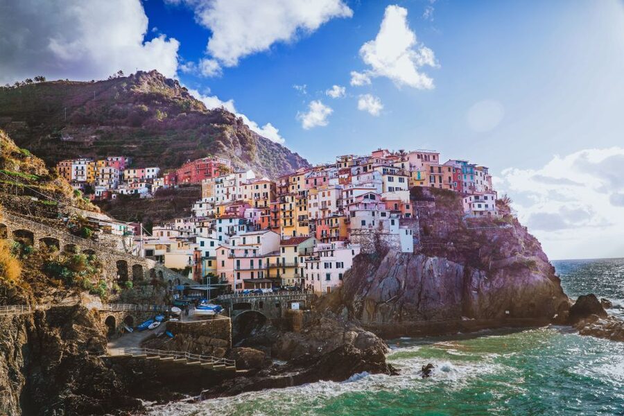 Florence: Cinque Terre Day Trip with Optional Street Food - Riomaggiore: colorful streets and a possible boat connection