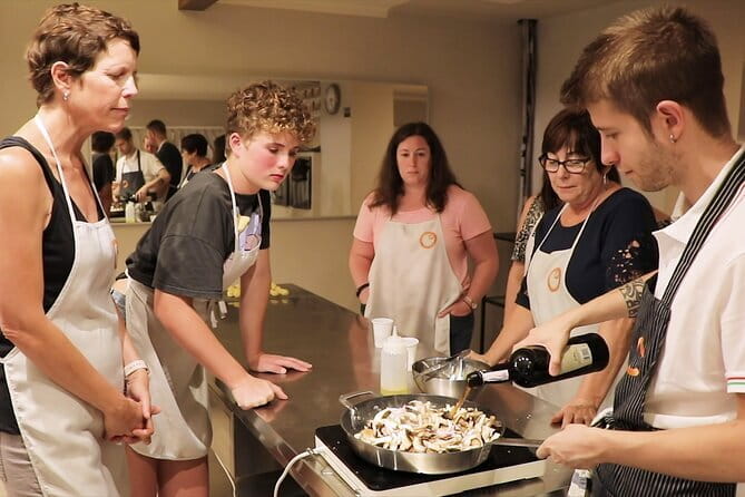 Florence Cooking Course with Historic Local Market Visit - Sharing the meal, wine, and recipes