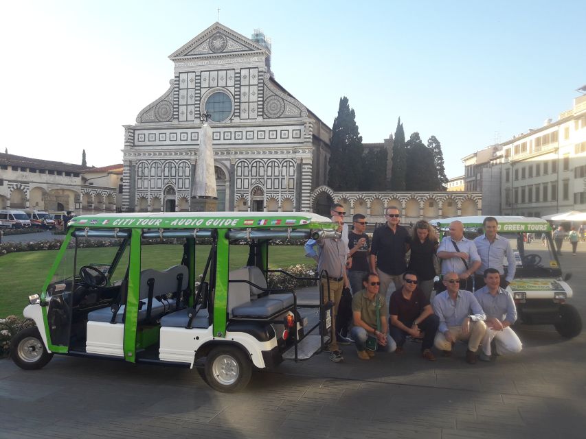 Florence: Eco-Friendly Golf Cart City Tour with Audio Guide - Across Ponte Santa Trinita to Palazzo Pitti