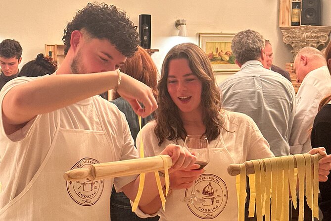 Florence: Flambé Cheese Wheel Truffle Pasta Class & Tiramisù - A Florence evening built around the kitchen