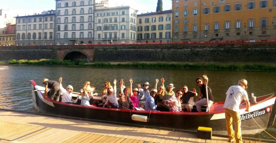 Florence: Guided Gondola Boat Tour with a Glass of Wine - The Arno, Florence’s slower-moving side