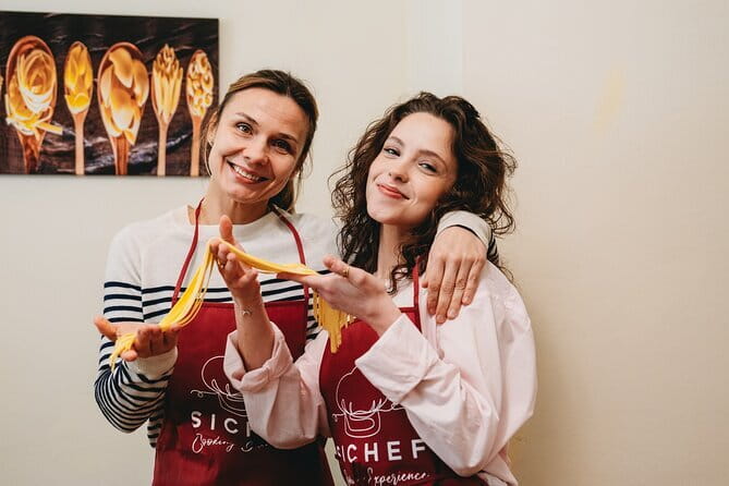 Florence: Pasta Cooking Class with Unlimited Wine - The meal, with Tuscan wine and soft drinks