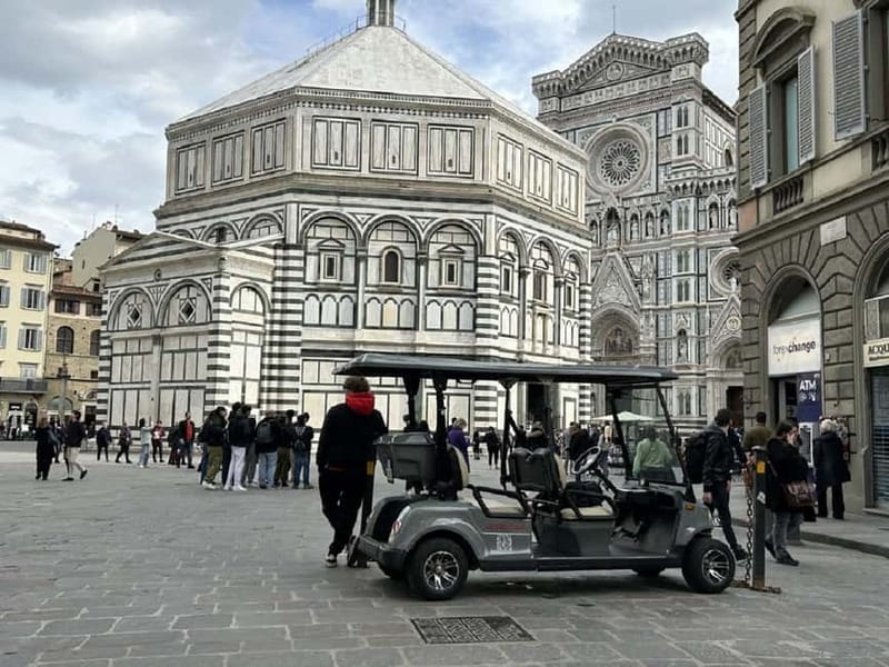 Florence: Private Electric Mini Car Tour with Local Guide - Ponte Vecchio and the river crossing