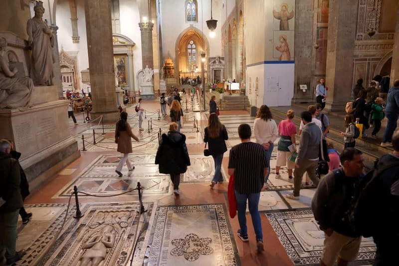 Florence: Santa Croce Church Tour with Entry Ticket - Entering Santa Croce from its lively square
