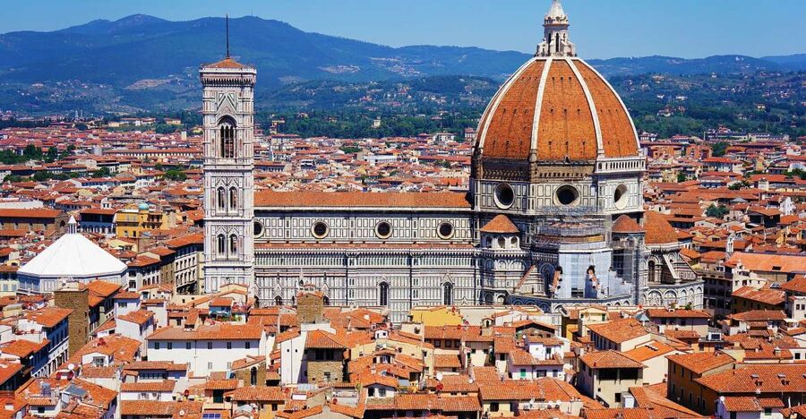 Florence: Skip-the-Line Duomo, Baptistery, Giotto Bell Tower - The Baptistery: gold mosaics, with restoration underway