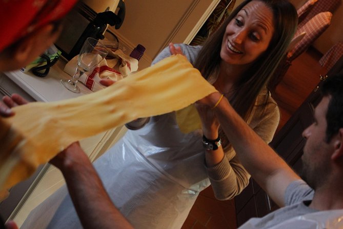 Florence Small-Group Pasta Class with Seasonal Ingredients - A shared meal, with wine and bruschetta