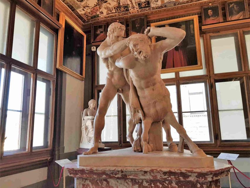 Florence: Uffizi & Accademia Priority Tickets with Audio App - Meet your host, then follow the entry instructions