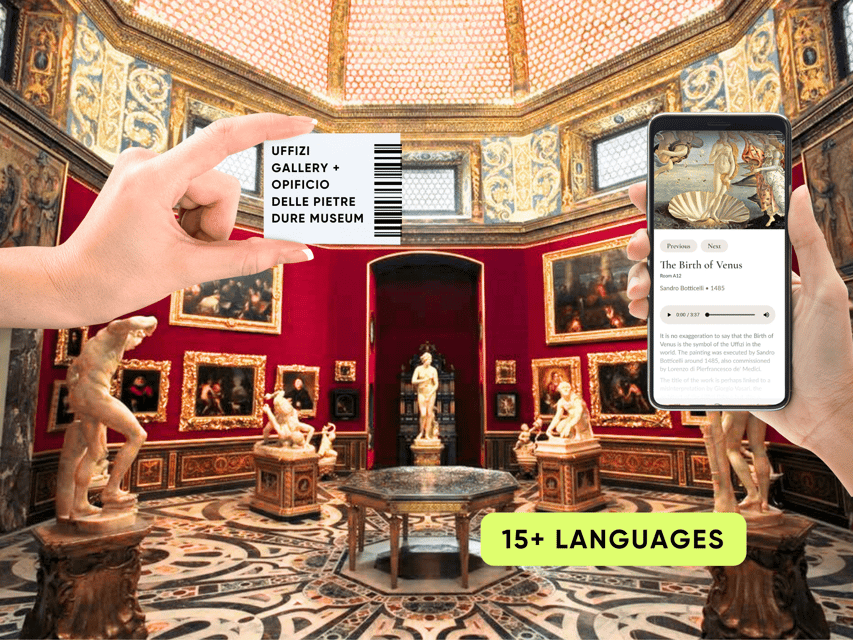 Florence: Uffizi Priority Ticket & Masterpieces Audio App - Set up the audio app before you leave