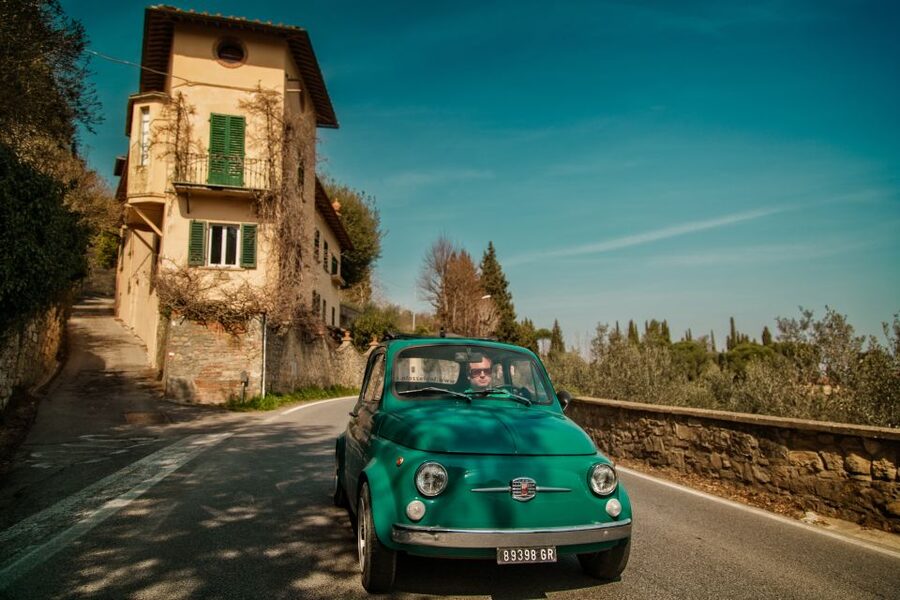 Florence Wine Tasting and Tuscan Lunch in a Vintage Fiat 500 - From Scandicci to the Tuscan hills