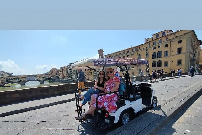 Private Florence Tour by Golf Cart ETukTuk with Audio Guide - Crossing the Arno and exploring Oltrarno